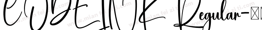 CODEINK Regular字体转换